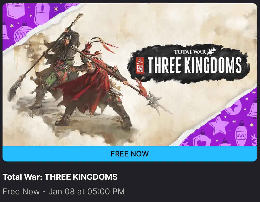 Epic Games Store yılın ilk haftasında iki oyunu hediye ediyor