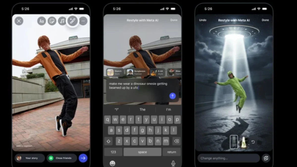 Instagram Stories'e Metinle AI Düzenleme: Restyle ile Anında Efekt