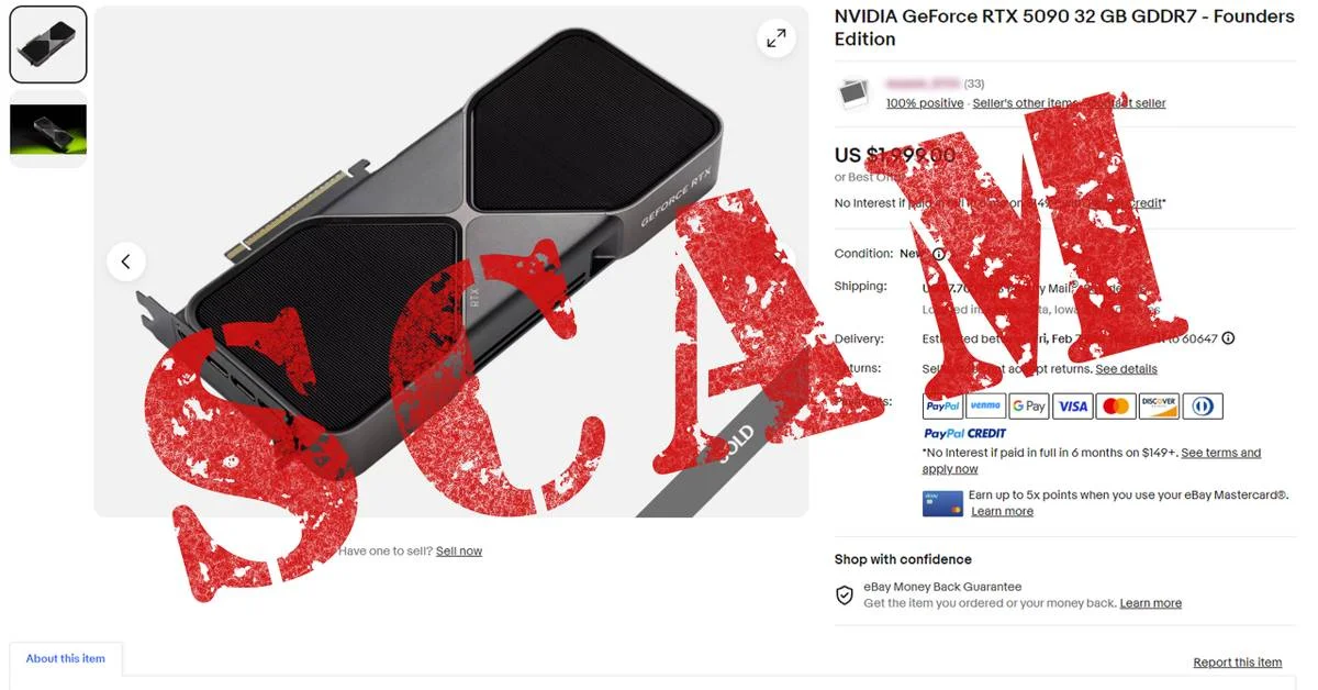 RTX 5090 sipariş ettiniz, paketinizden taş çıktı: Amazon alarmda