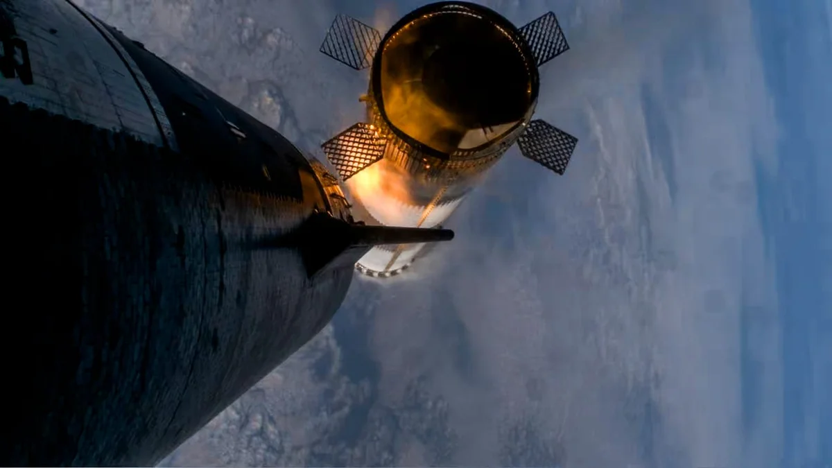 Starship ilk kez yörüngeye ulaştı; uçuş motor arızasıyla erken sona erdi