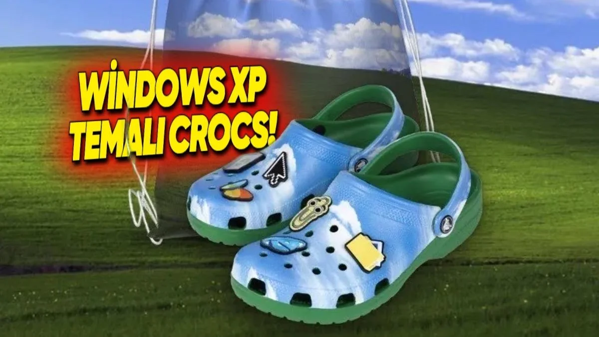 Windows XP temalı Crocs sürprizi: Microsoft nostaljiyi ayaklara taşıdı