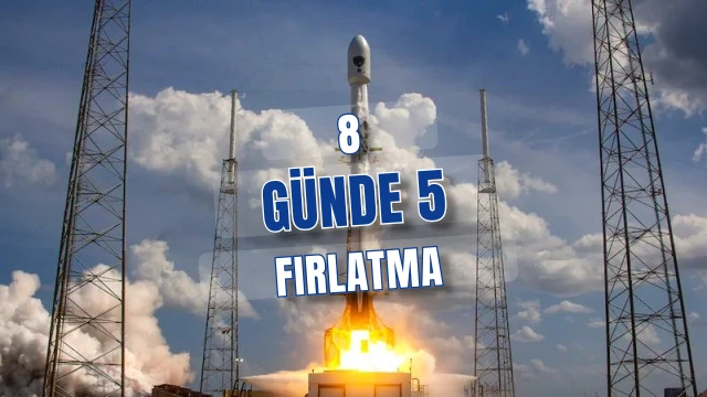 SpaceX Florida’da 8 günde 5 görevin ilkini başarıyla fırlattı