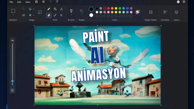Windows 11 Paint, AI ile Görselleri Tek Tıkta Animasyona Çeviriyor